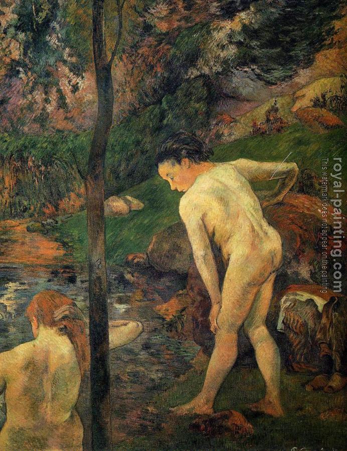 Paul Gauguin : Two Girls Bathing